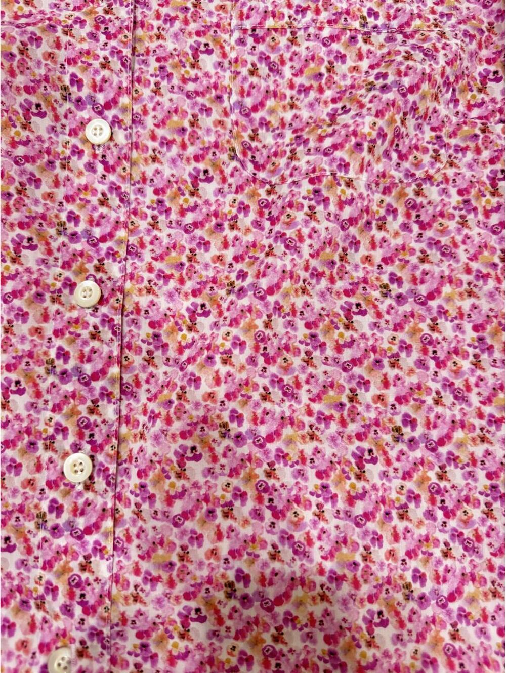 J.Crew Button Down Peter Pan Collar Pink Floral Liberty Fabric French Girl- 10 - Picture 3 of 6
